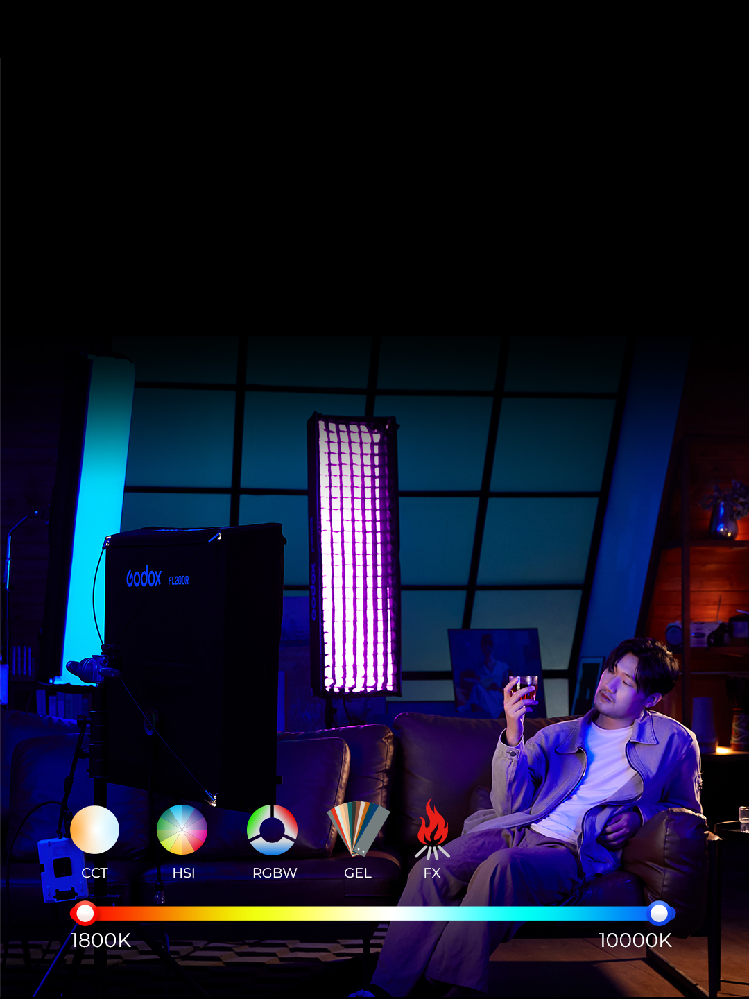 картинка Осветитель светодиодный Godox FL100R K1 гибкий от магазина Ultra-mart