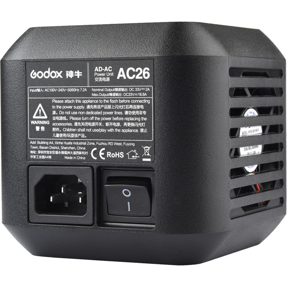 картинка Сетевой адаптер Godox AC26 для AD600Pro/AD600ProII арт.26376 от магазина Ultra-mart