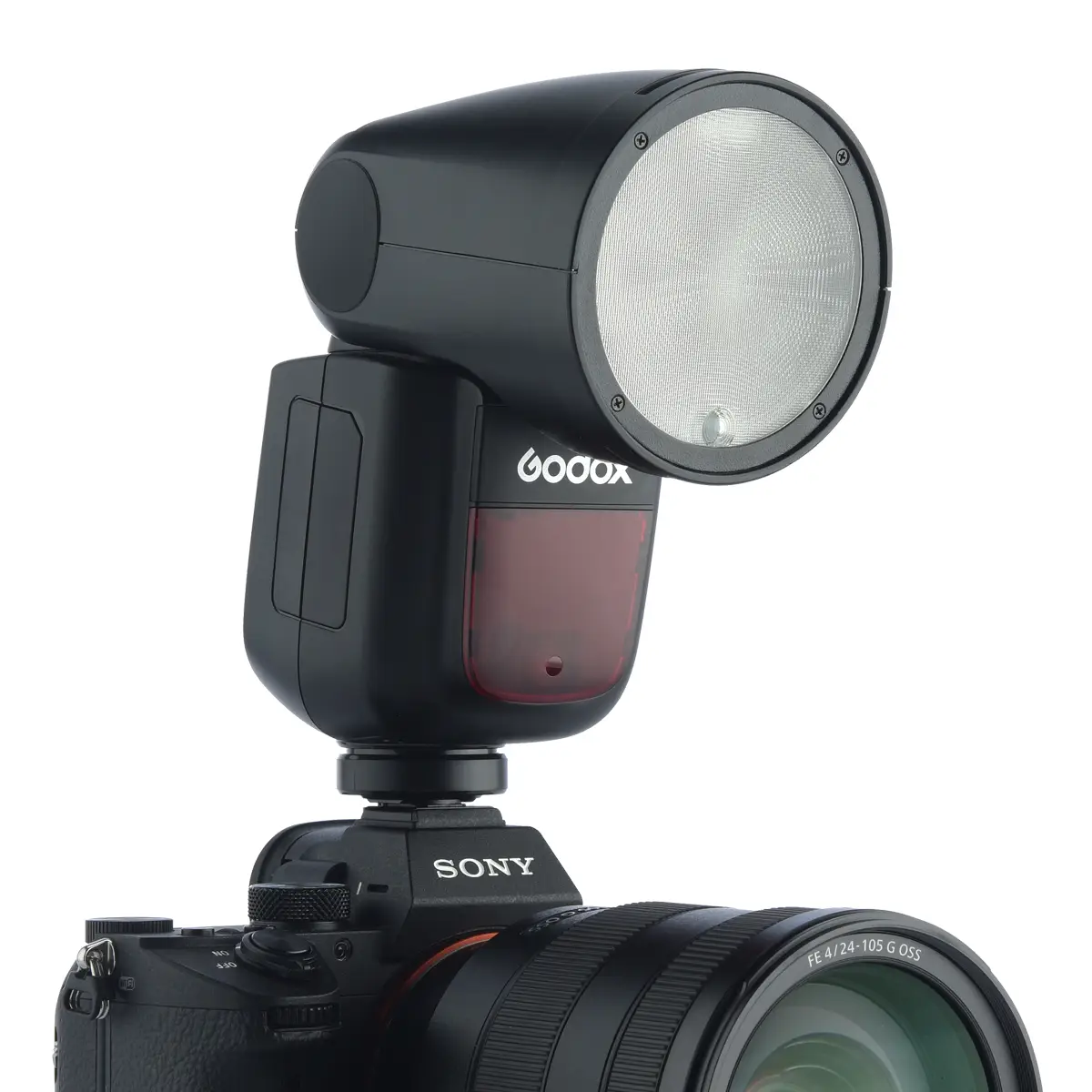 картинка Вспышка накамерная с круглой головкой Godox V1S для Sony   арт.27229 от магазина Ultra-mart