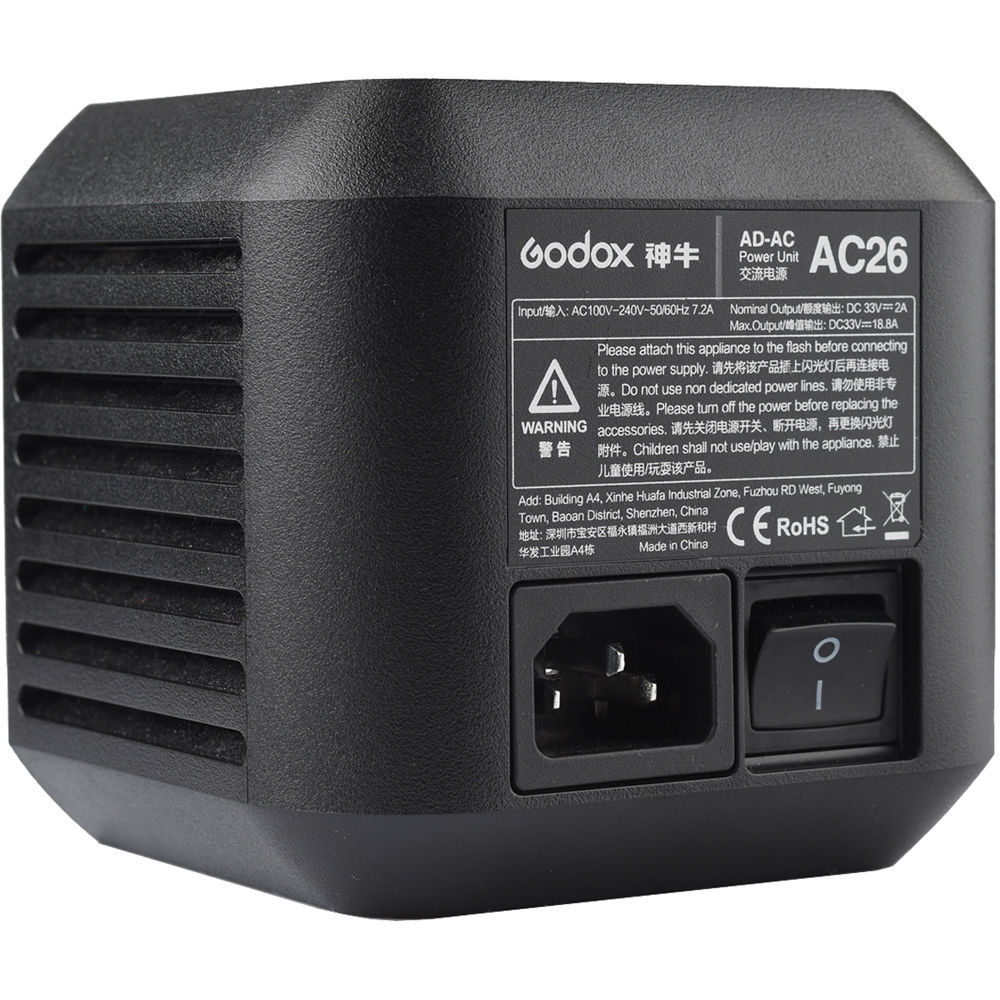 картинка Сетевой адаптер Godox AC26 для AD600Pro/AD600ProII арт.26376 от магазина Ultra-mart