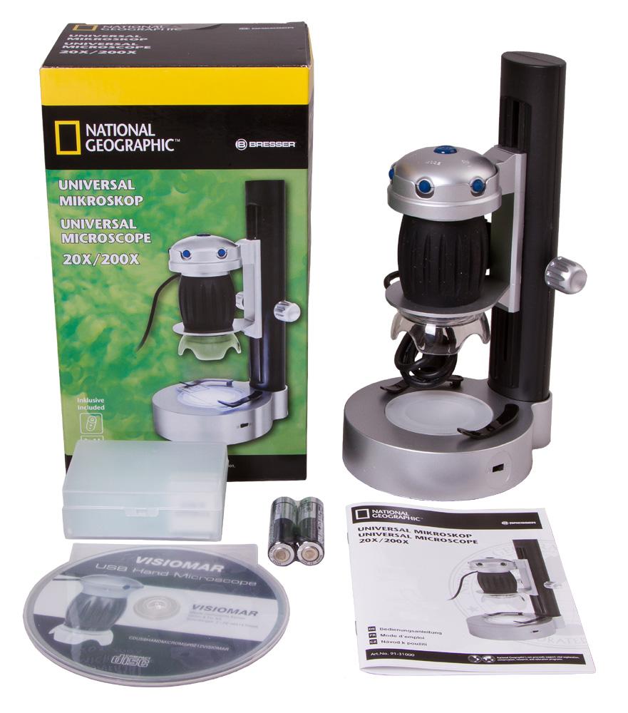 картинка Микроскоп цифровой Bresser National Geographic USB, со штативом от магазина Ultra-mart