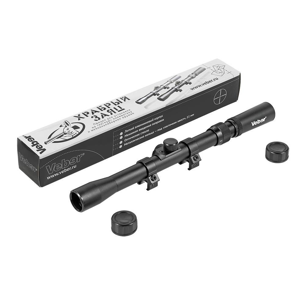 картинка Прицел для пневматики Veber Храбрый Заяц 3-7x20 C от магазина Ultra-mart
