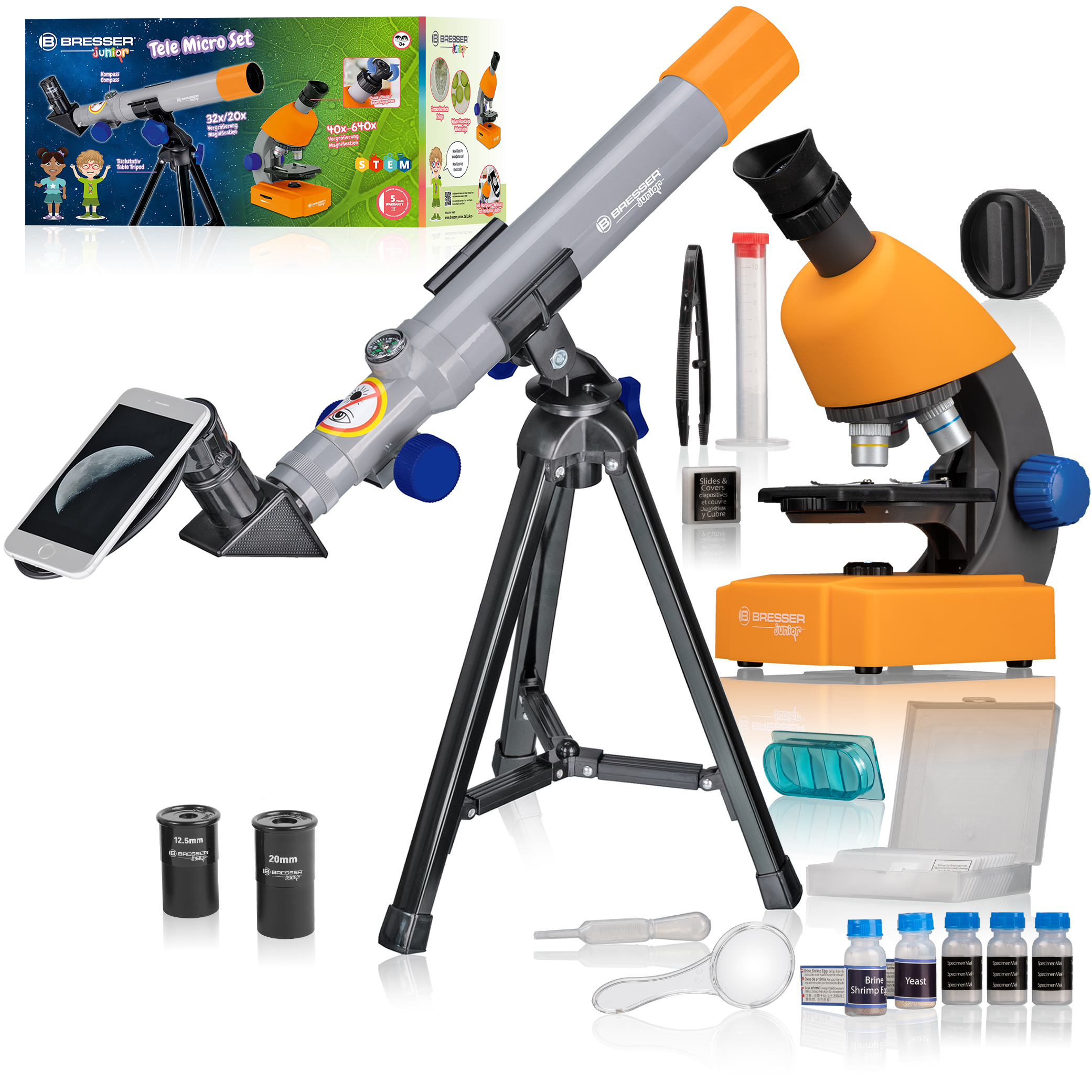 картинка Набор микроскоп и телескоп BRESSER JUNIOR (8850900) от магазина Ultra-mart