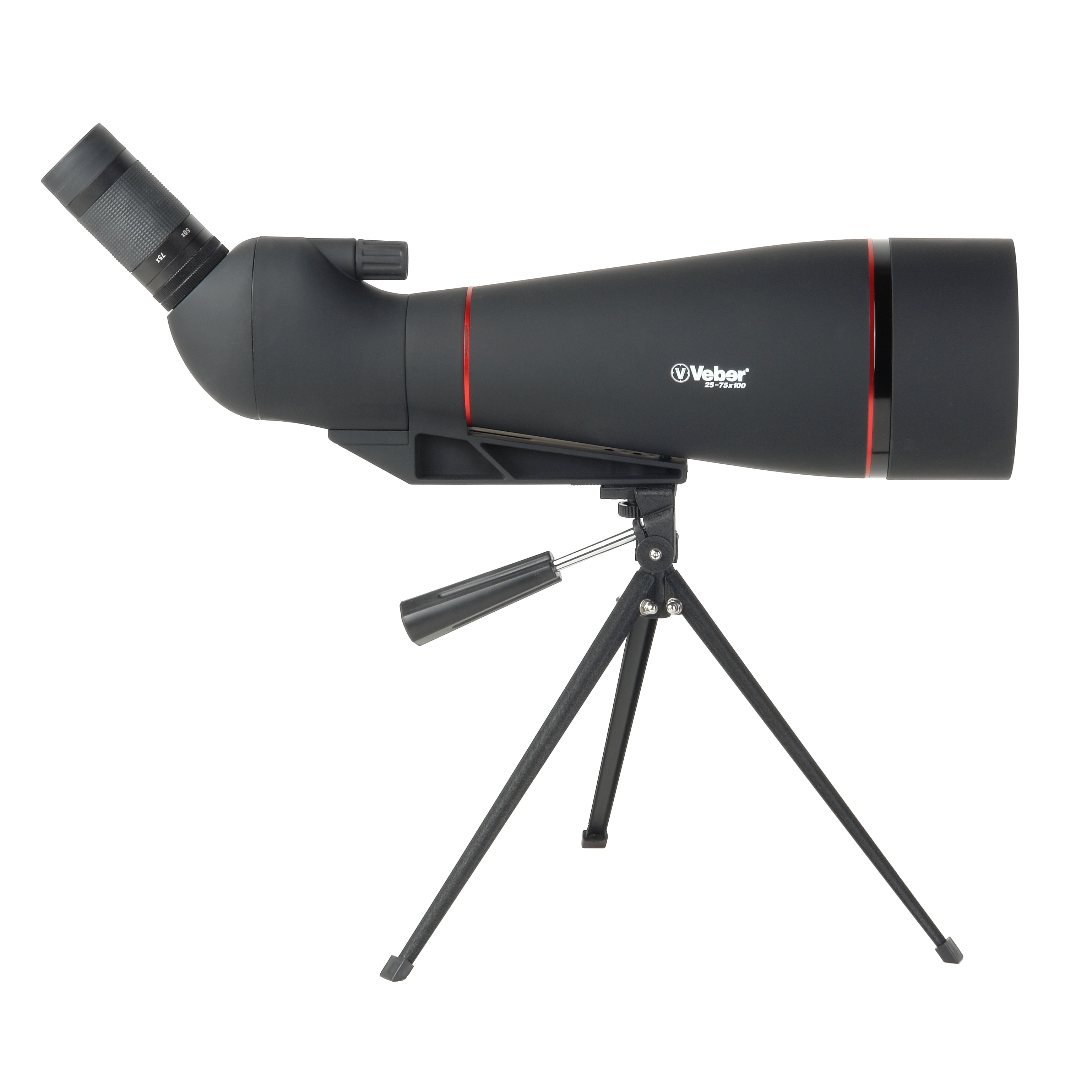 картинка Зрительная труба  Veber 25-75x100Pro, пылевлагозащита, FMC, арт.28396 от магазина Ultra-mart
