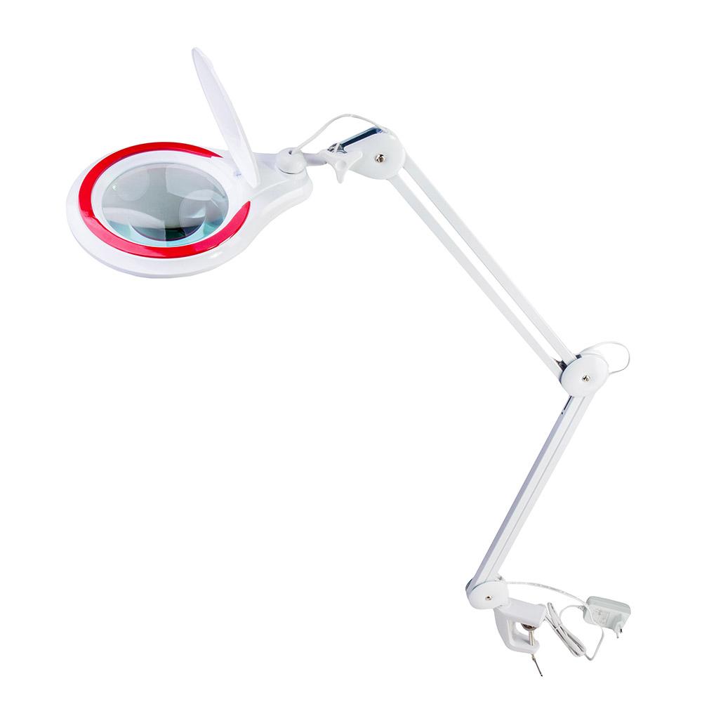 картинка Лупа 8608D 5D (5 дптр, 127 мм) на струбцине с подсветкой LED, арт. 25598 от магазина Ultra-mart