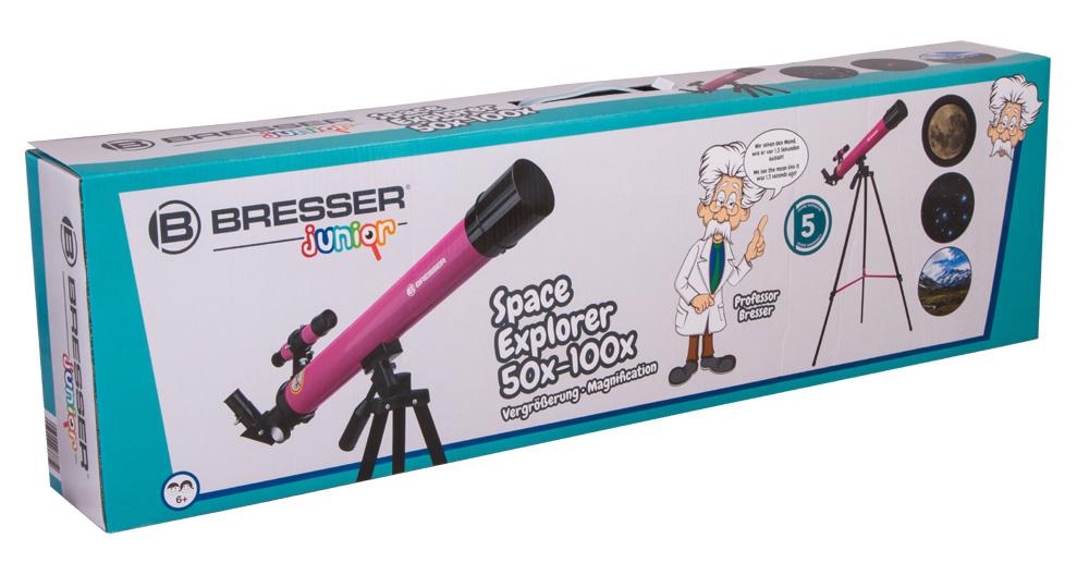 картинка Телескоп Bresser Junior Space Explorer 45/600, розовый от магазина Ultra-mart