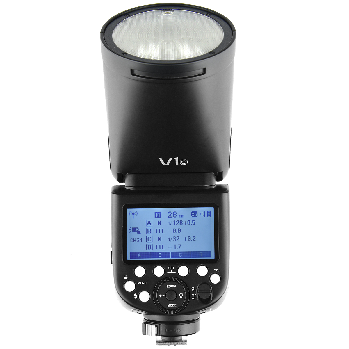 картинка Вспышка накамерная с круглой головкой Godox V1C для Canon, арт. 27231 от магазина Ultra-mart