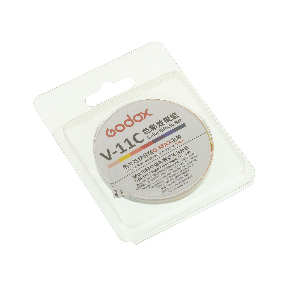 картинка Набор цветных светофильтров Godox V-11C для круглой головки от магазина Ultra-mart