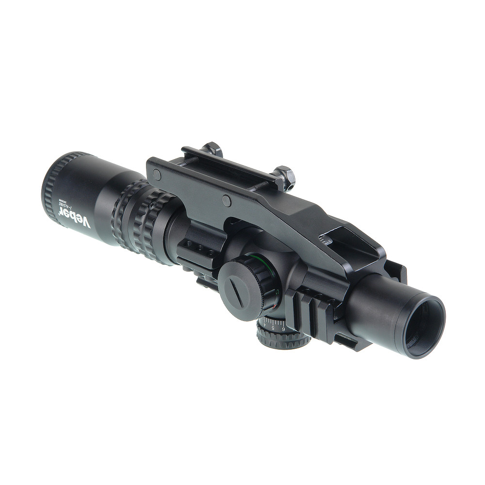 картинка Прицел оптический Veber Black Russian 1-4х24 RG загонник, арт.26245 от магазина Ultra-mart