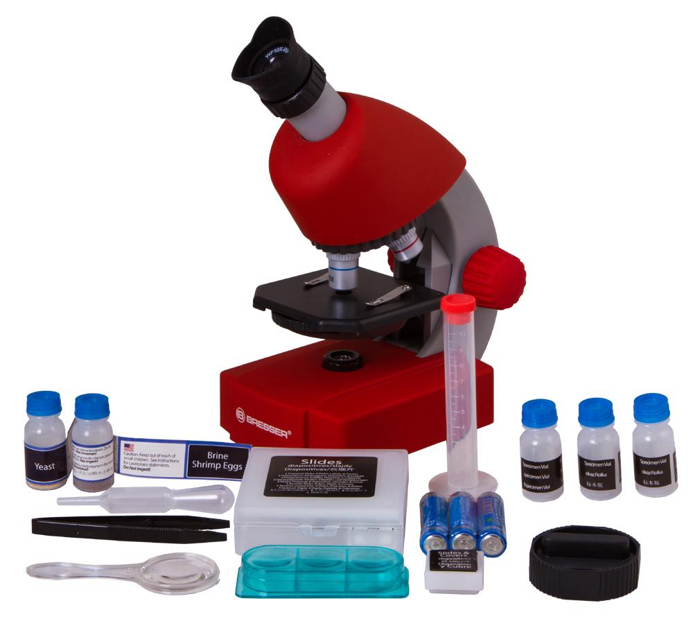 картинка Микроскоп Bresser Junior 40x-640x, красный от магазина Ultra-mart