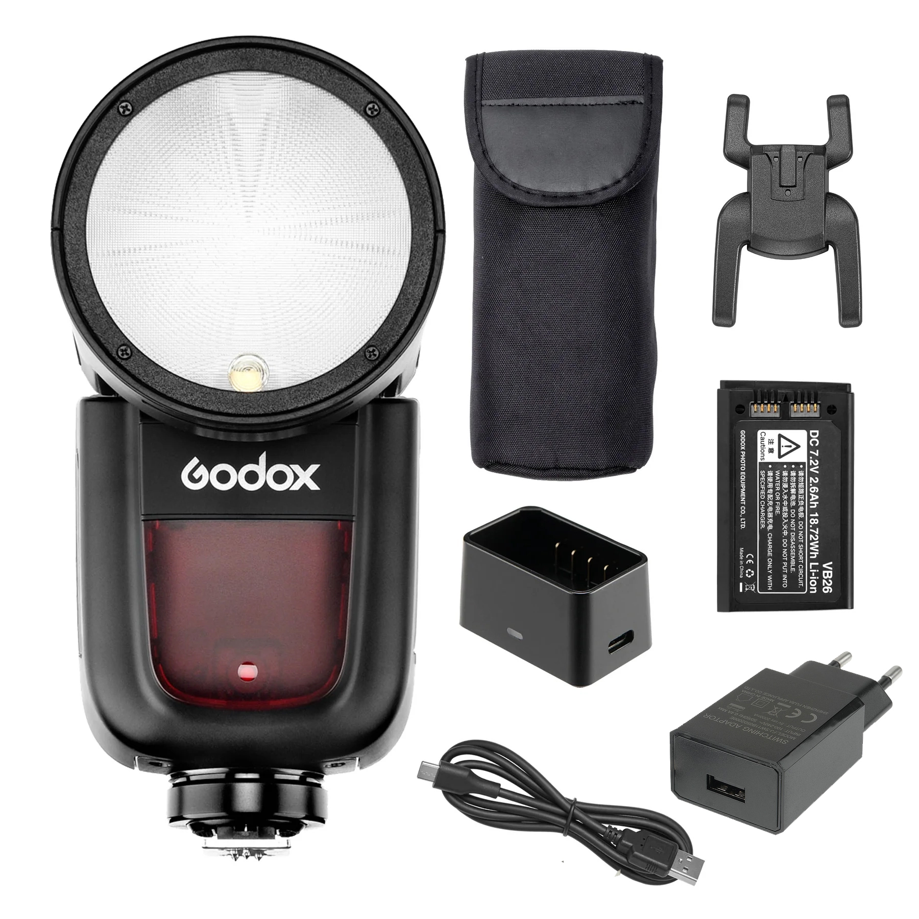 картинка Вспышка накамерная с круглой головкой Godox V1S для Sony   арт.27229 от магазина Ultra-mart