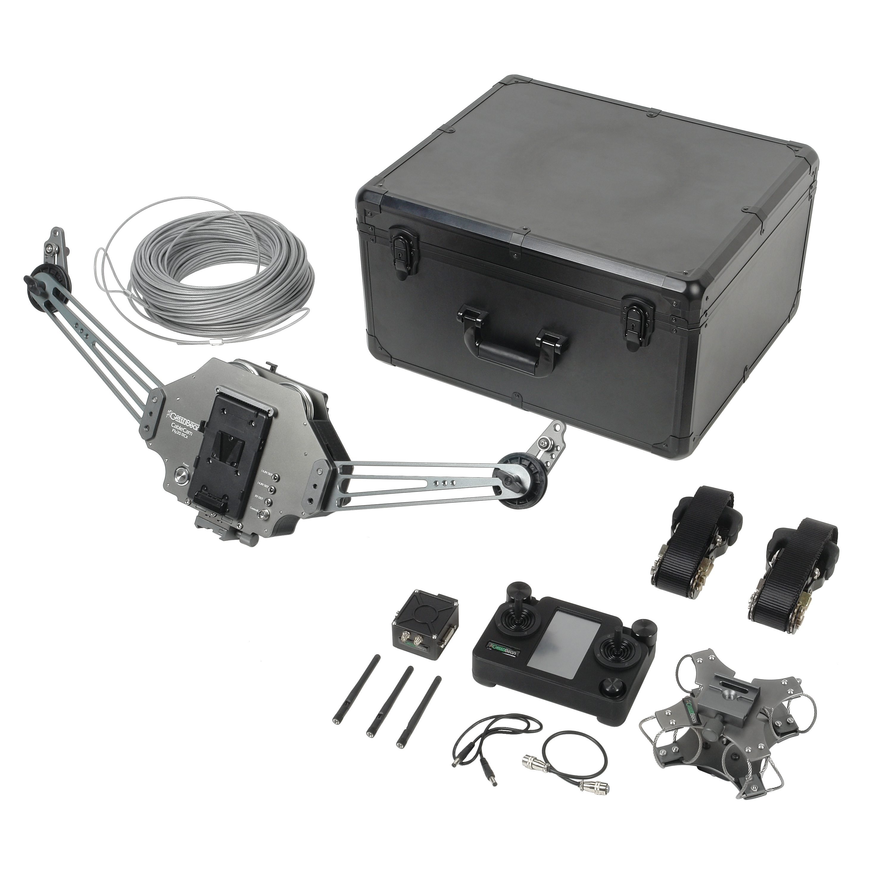 картинка Тросовая система подвеса камеры GreenBean CableCam Fly20 RCx моторизованная от магазина Ultra-mart