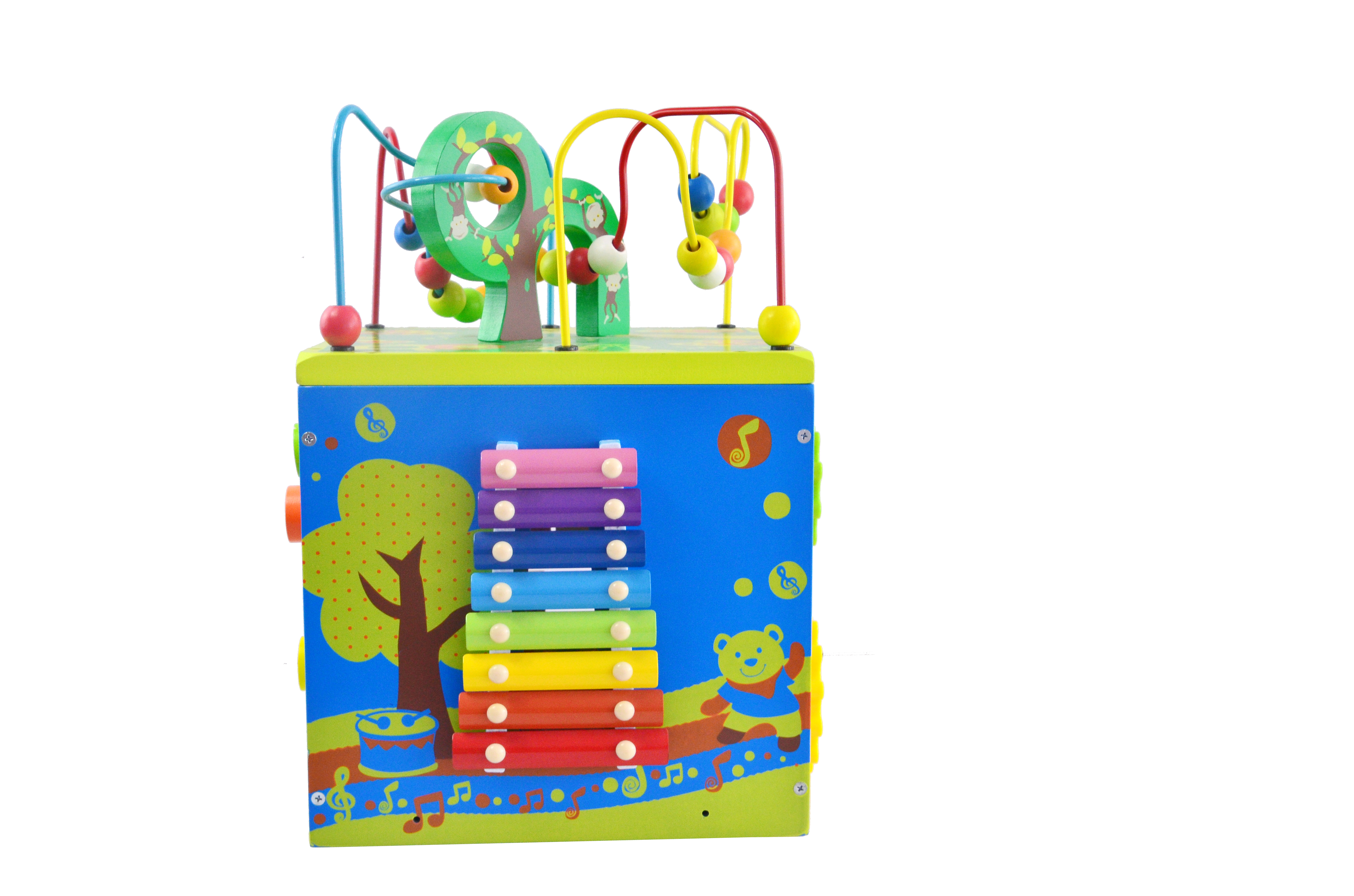 картинка Многофункциональная игрушка "Бизи Куб" UltraTOY BusyCube-10 деревянная от магазина Ultra-mart