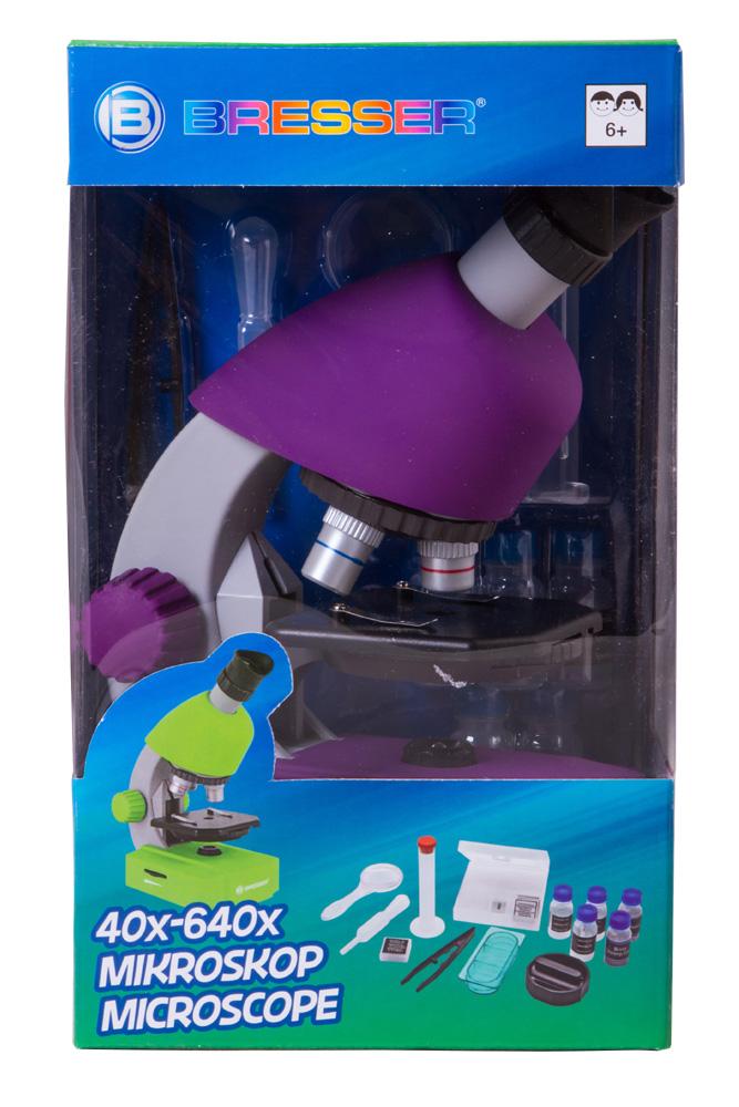 картинка Микроскоп Bresser Junior 40x-640x, фиолетовый от магазина Ultra-mart