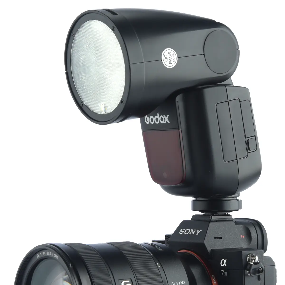 картинка Вспышка накамерная с круглой головкой Godox V1S для Sony   арт.27229 от магазина Ultra-mart