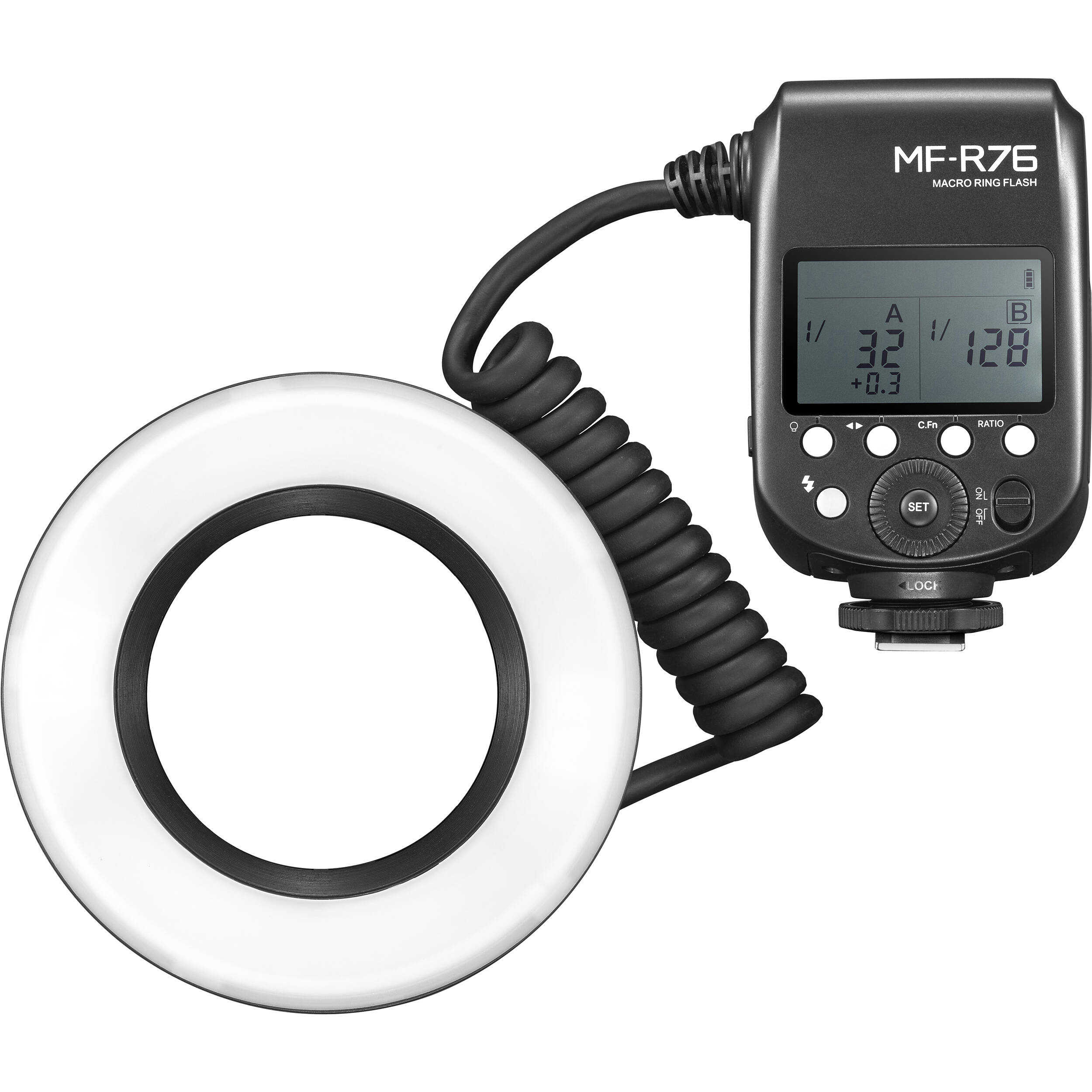 картинка Вспышка для макросъемки Godox MF-R76 кольцевая,  GN14, арт. 29139 от магазина Ultra-mart