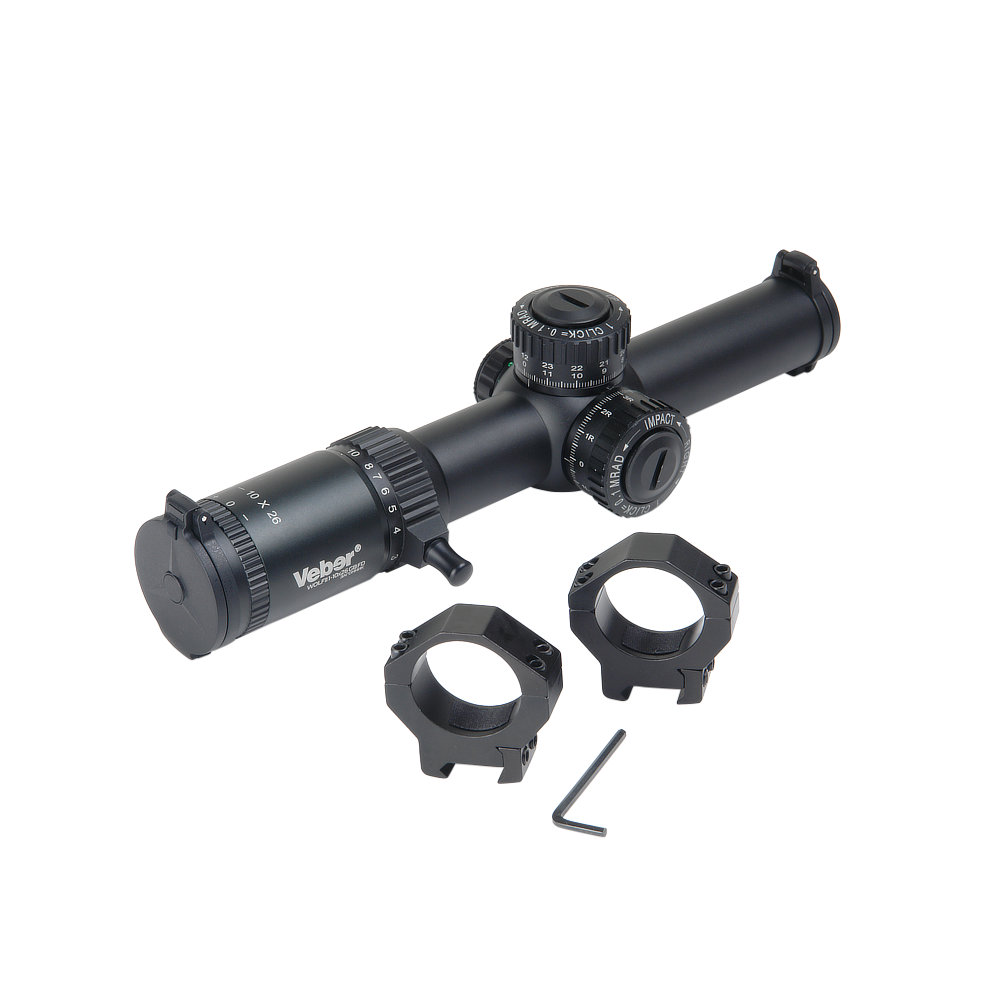 картинка Прицел оптический Veber Wolf II 1-10х26 GB FD Загонник от магазина Ultra-mart