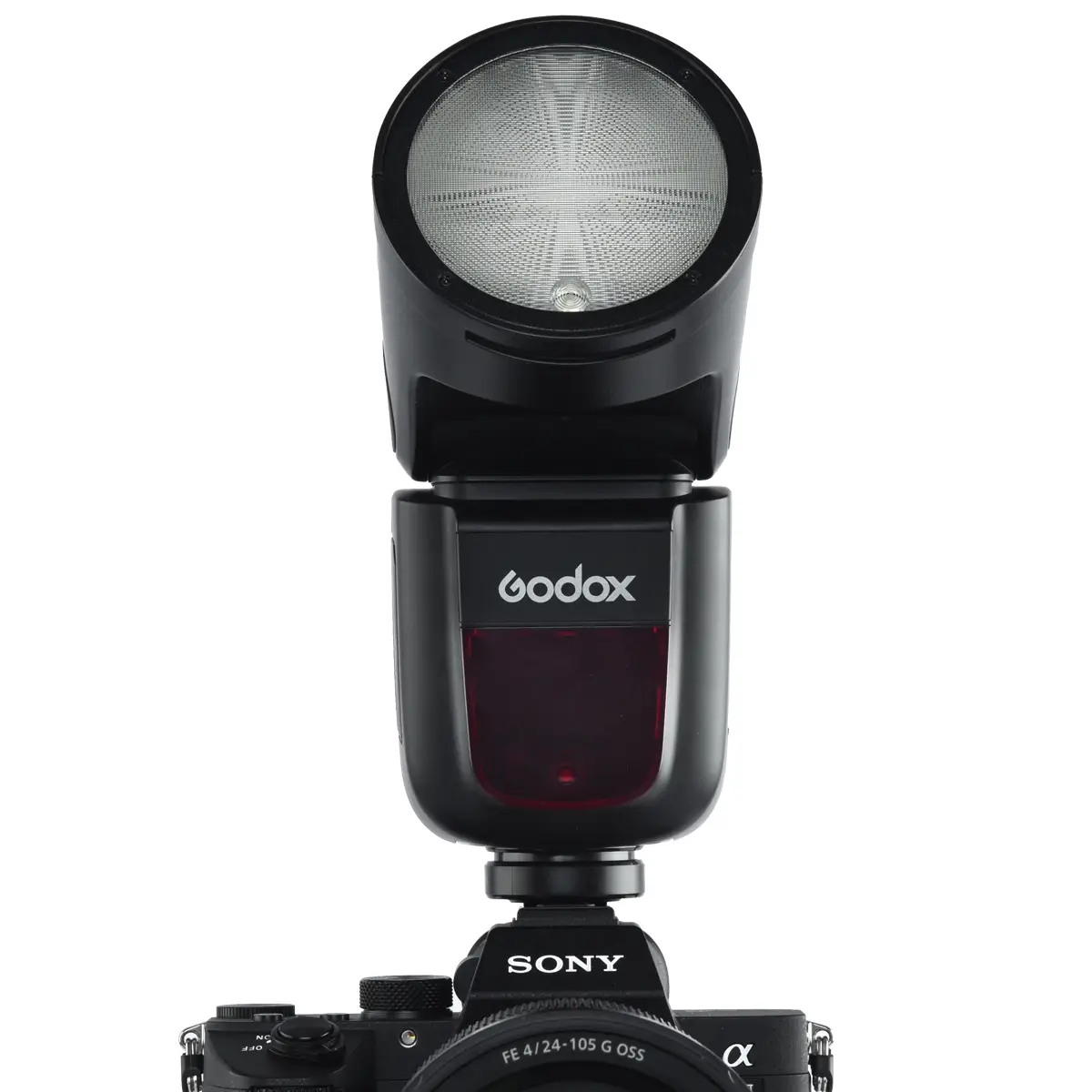 картинка Вспышка накамерная с круглой головкой Godox V1S для Sony   арт.27229 от магазина Ultra-mart