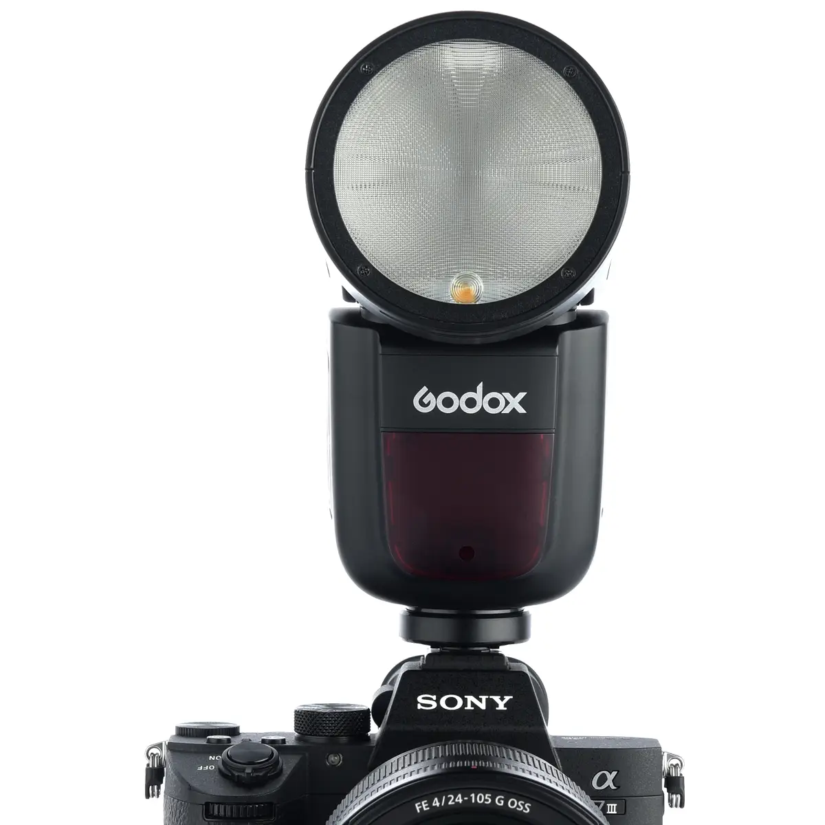 картинка Вспышка накамерная с круглой головкой Godox V1S для Sony   арт.27229 от магазина Ultra-mart
