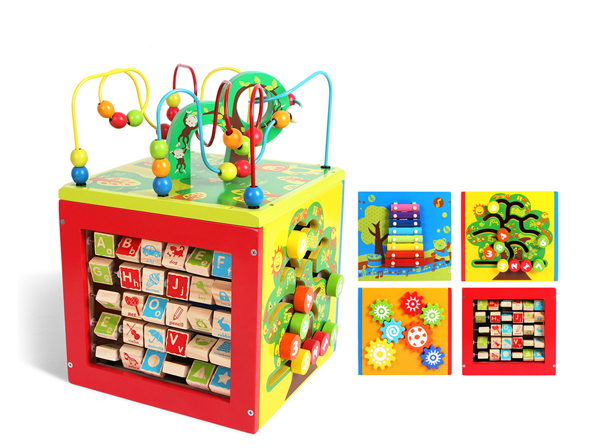 картинка Многофункциональная игрушка "Бизи Куб" UltraTOY BusyCube-10 деревянная от магазина Ultra-mart