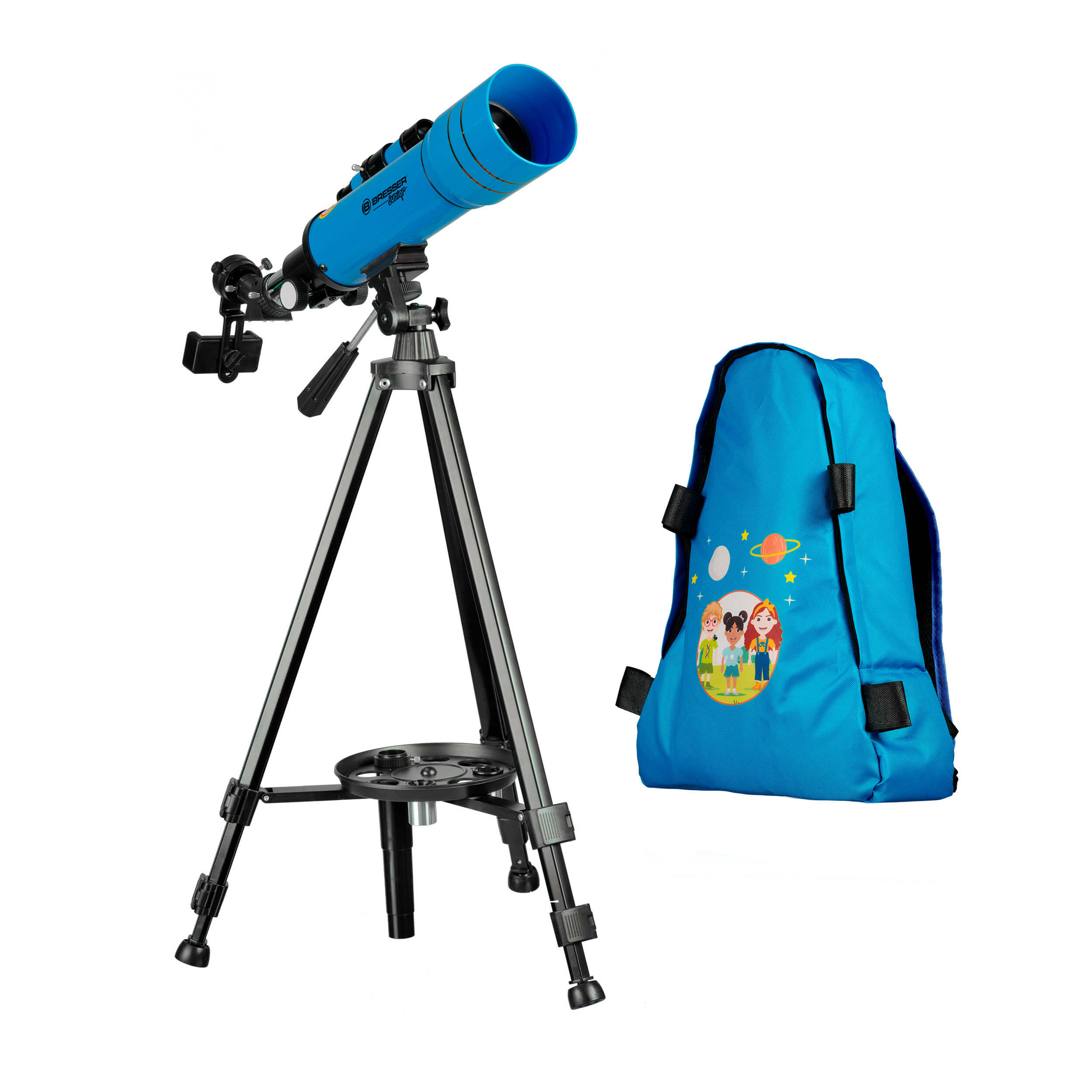 картинка Телескоп BRESSER JUNIOR 70/400 в синем рюкзаке (8850610WXH000) от магазина Ultra-mart