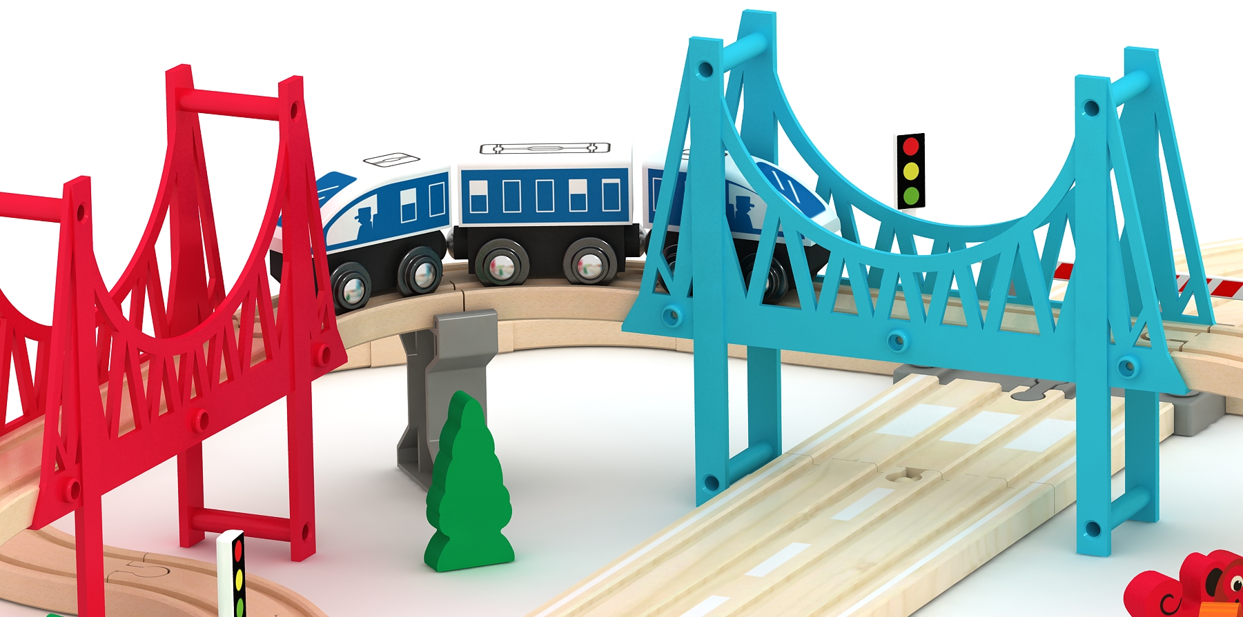 картинка Деревянная железная дорога UltraTOY Train-20 комплект от магазина Ultra-mart