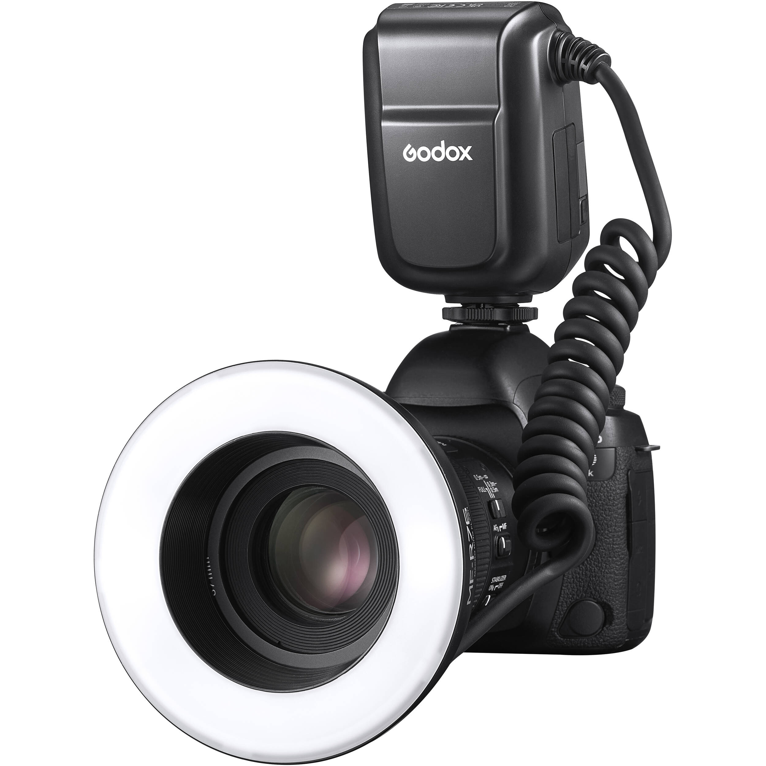 картинка Вспышка для макросъемки Godox MF-R76 кольцевая,  GN14, арт. 29139 от магазина Ultra-mart