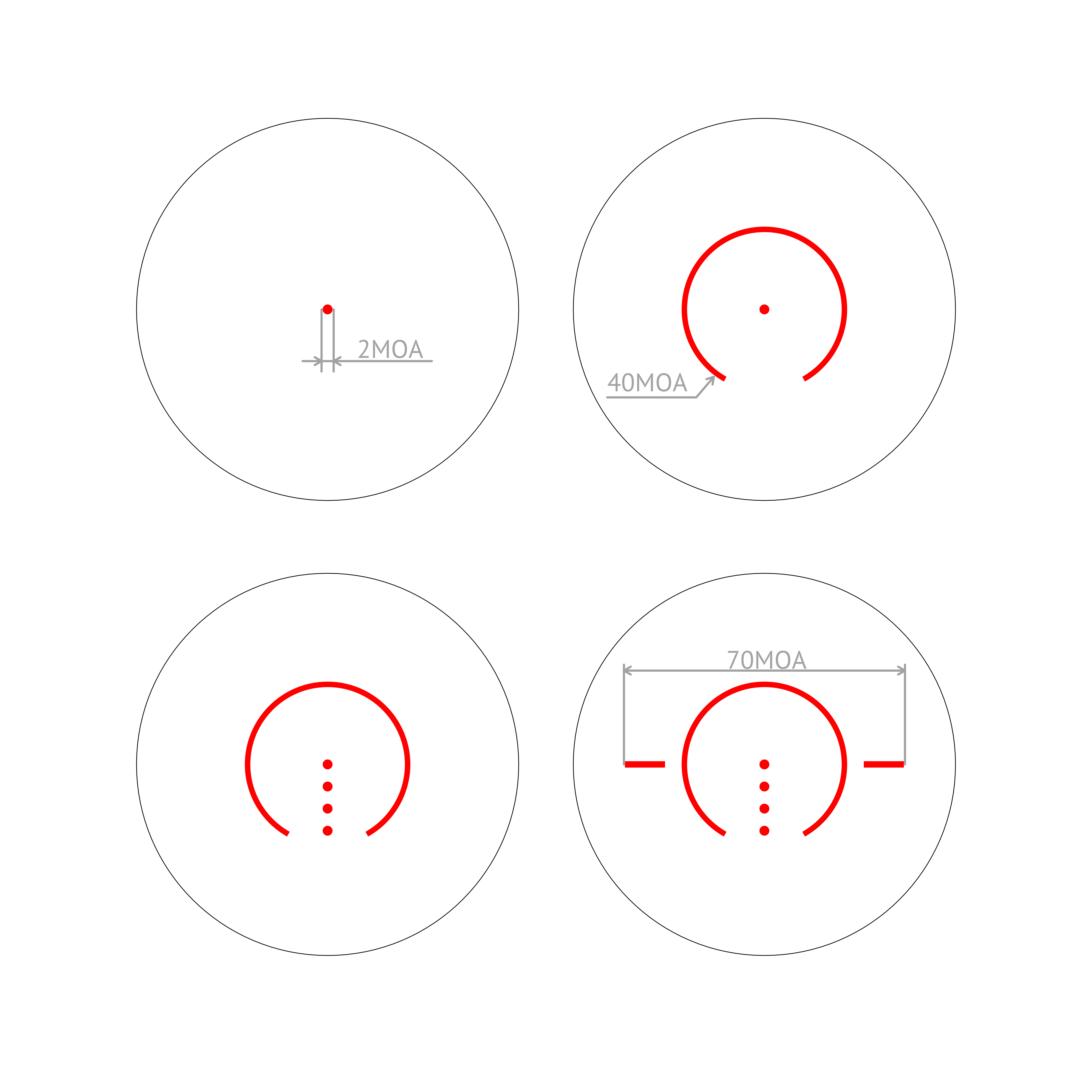 картинка Прицел коллиматорный Veber Wolf Alfa RD1X20 OLED от магазина Ultra-mart