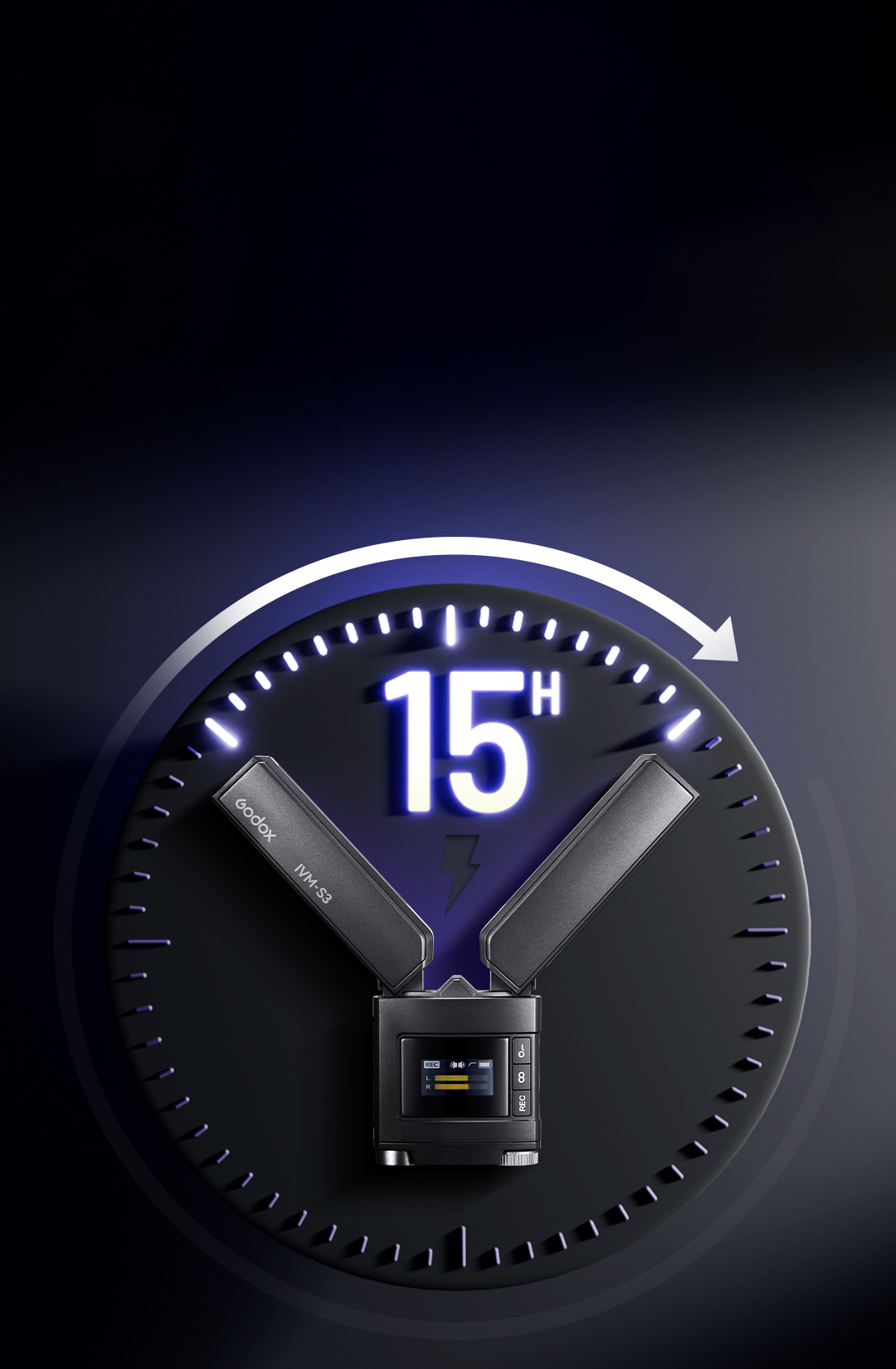 картинка Стерео микрофон Godox IVM-S3 накамерный от магазина Ultra-mart