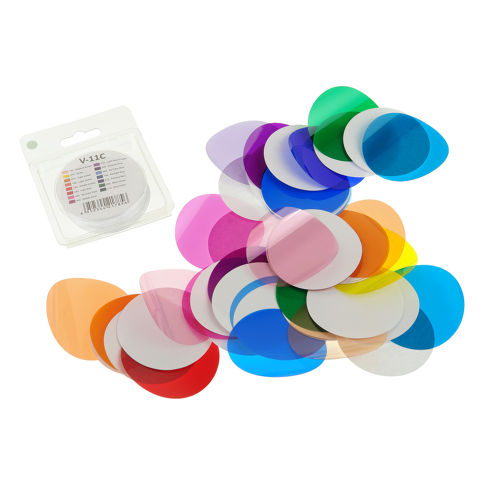 картинка Набор цветных светофильтров Godox V-11C для круглой головки от магазина Ultra-mart