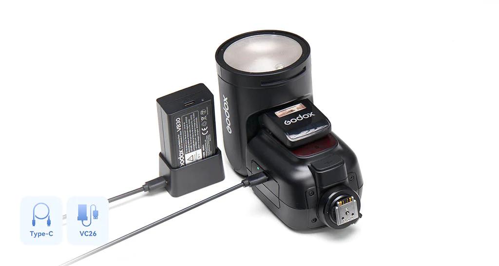 картинка Вспышка накамерная с круглой головкой Godox V1Pro N TTL для Nikon, арт. 31644 от магазина Ultra-mart