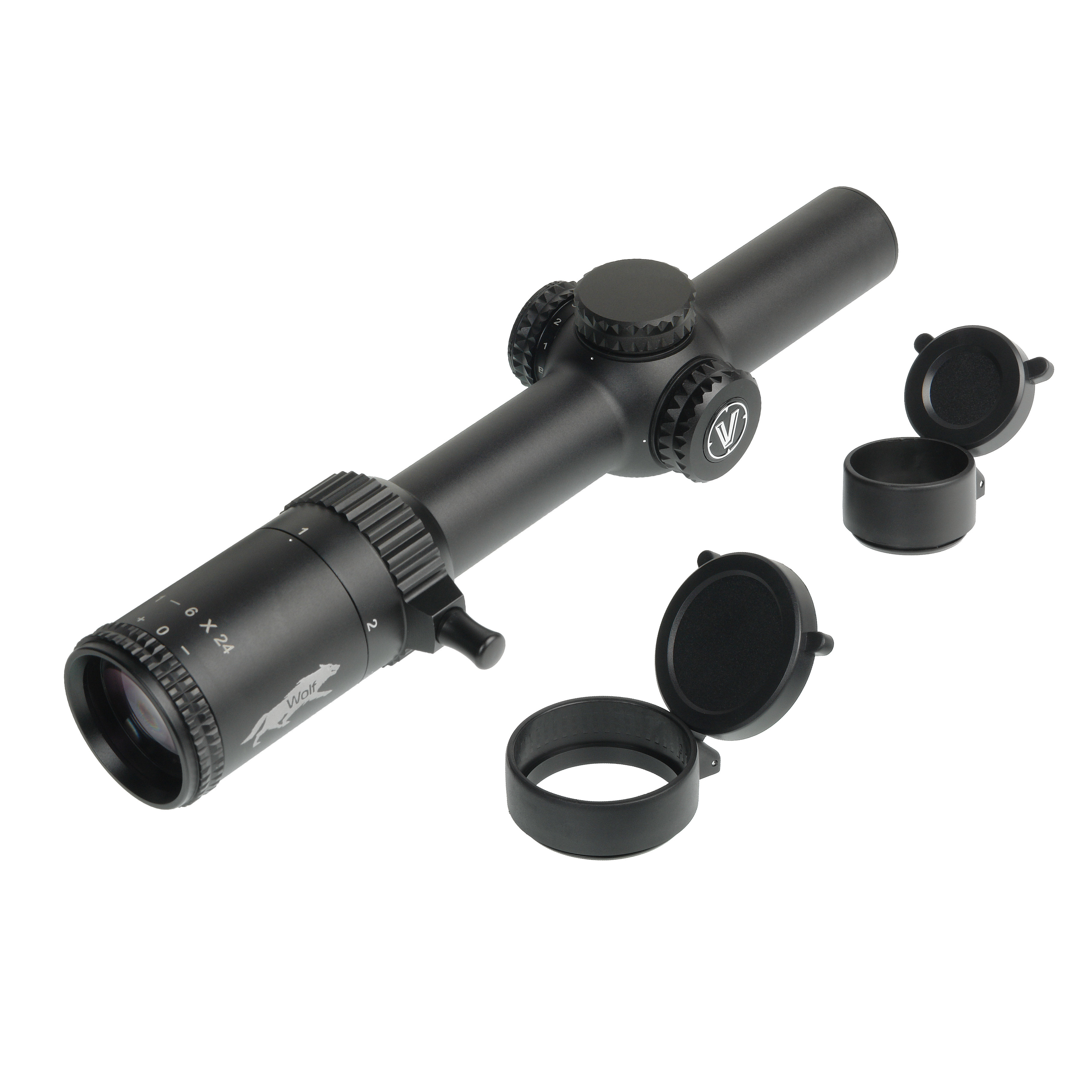 картинка Прицел оптический Veber Wolf 1-6х24 GB FD07 Загонник от магазина Ultra-mart