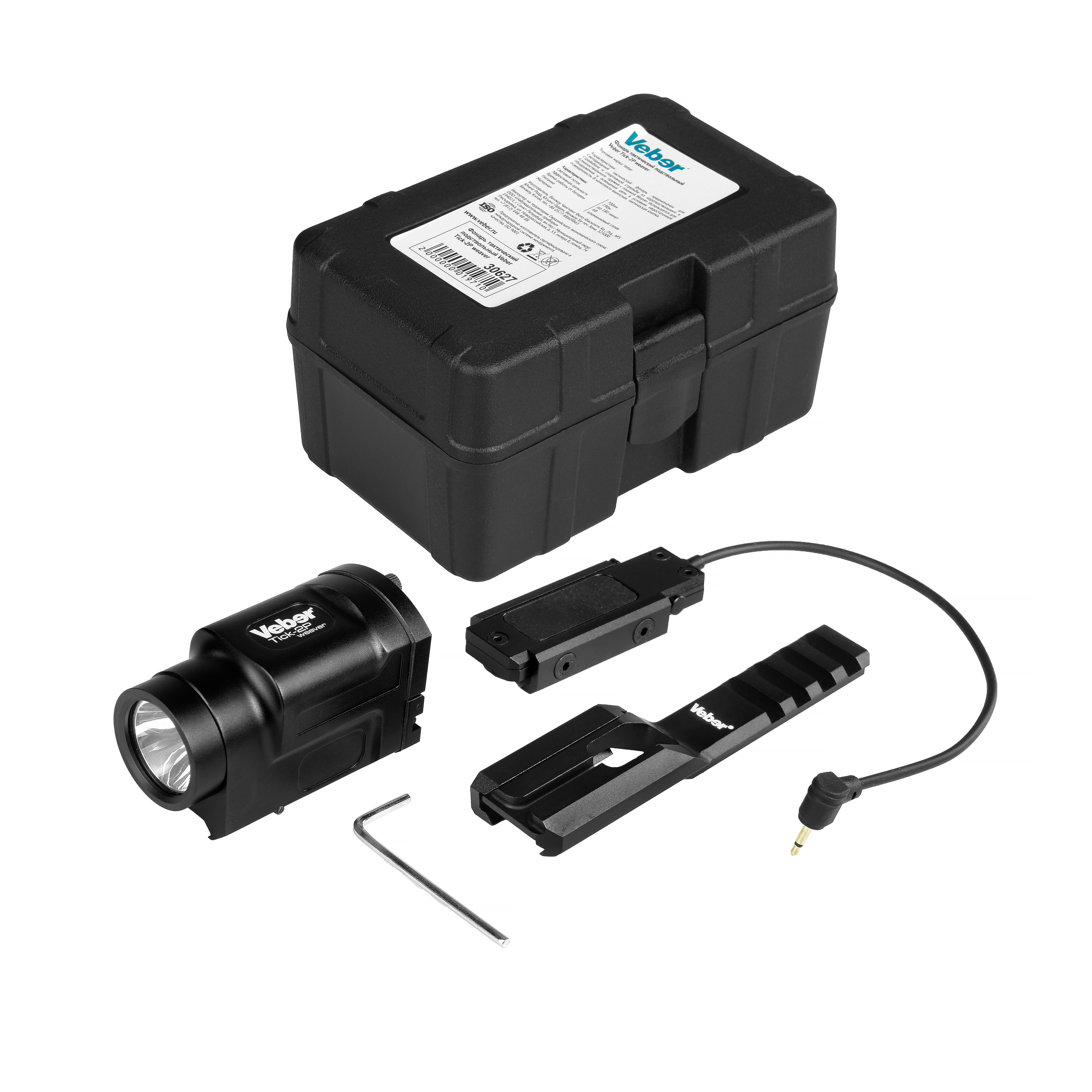 картинка Фонарь тактический подствольный Veber Tick-2P weaver от магазина Ultra-mart