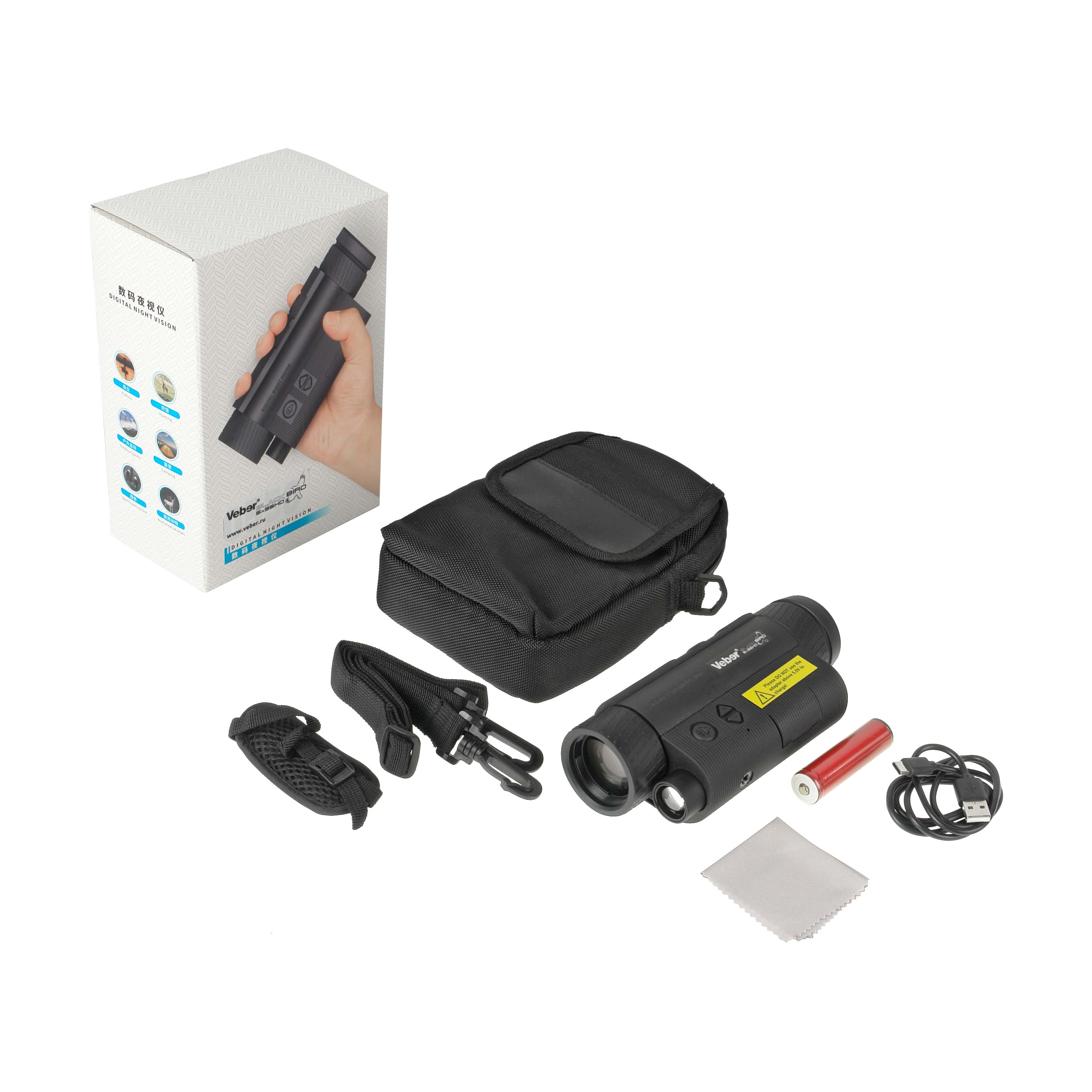картинка Монокуляр цифровой ночного видения Veber Black Bird 5Х35HD от магазина Ultra-mart