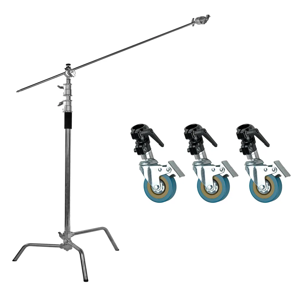 картинка Комплект Стойка-тренога со штангой Falcon Eyes C-Stand 3300L + ролики PCA-Kit2 от магазина Ultra-mart