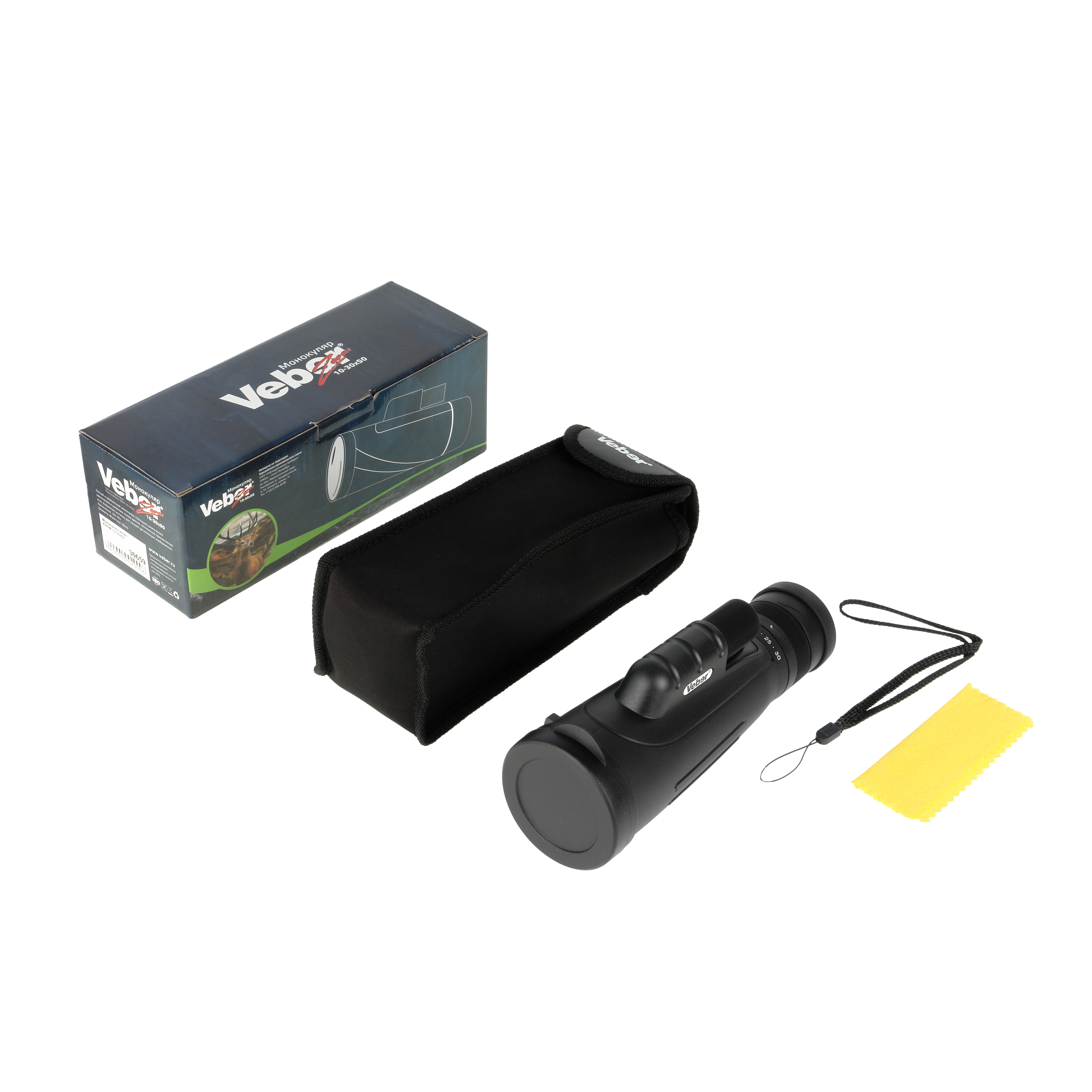 картинка Монокуляр Veber ZOOM 10-30x50 от магазина Ultra-mart