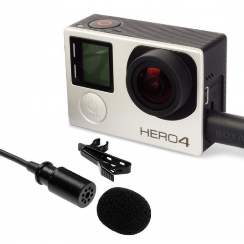 Микрофон петличный Boya BY-GM10 для камер GoPro