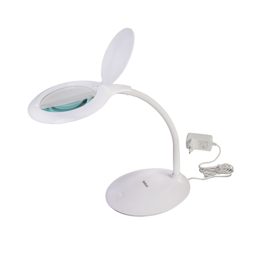 картинка Лупа 8611 3D (3 дптр, 127мм) настольная с подсветкой LED от магазина Ultra-mart