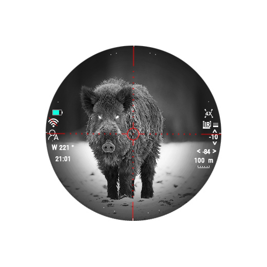 картинка Прицел цифровой Veber Rapid PD-S450CL ночной 4K с лазерным дальномером  арт.32433 от магазина Ultra-mart