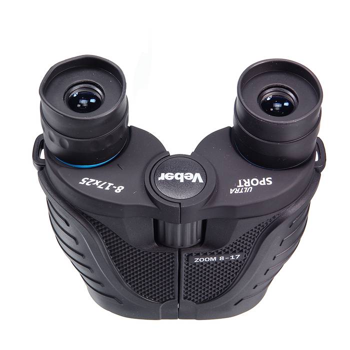 картинка Бинокль Veber Ultra Sport БН 8-17x25 черный, с чехлом, арт 22299 от магазина Ultra-mart