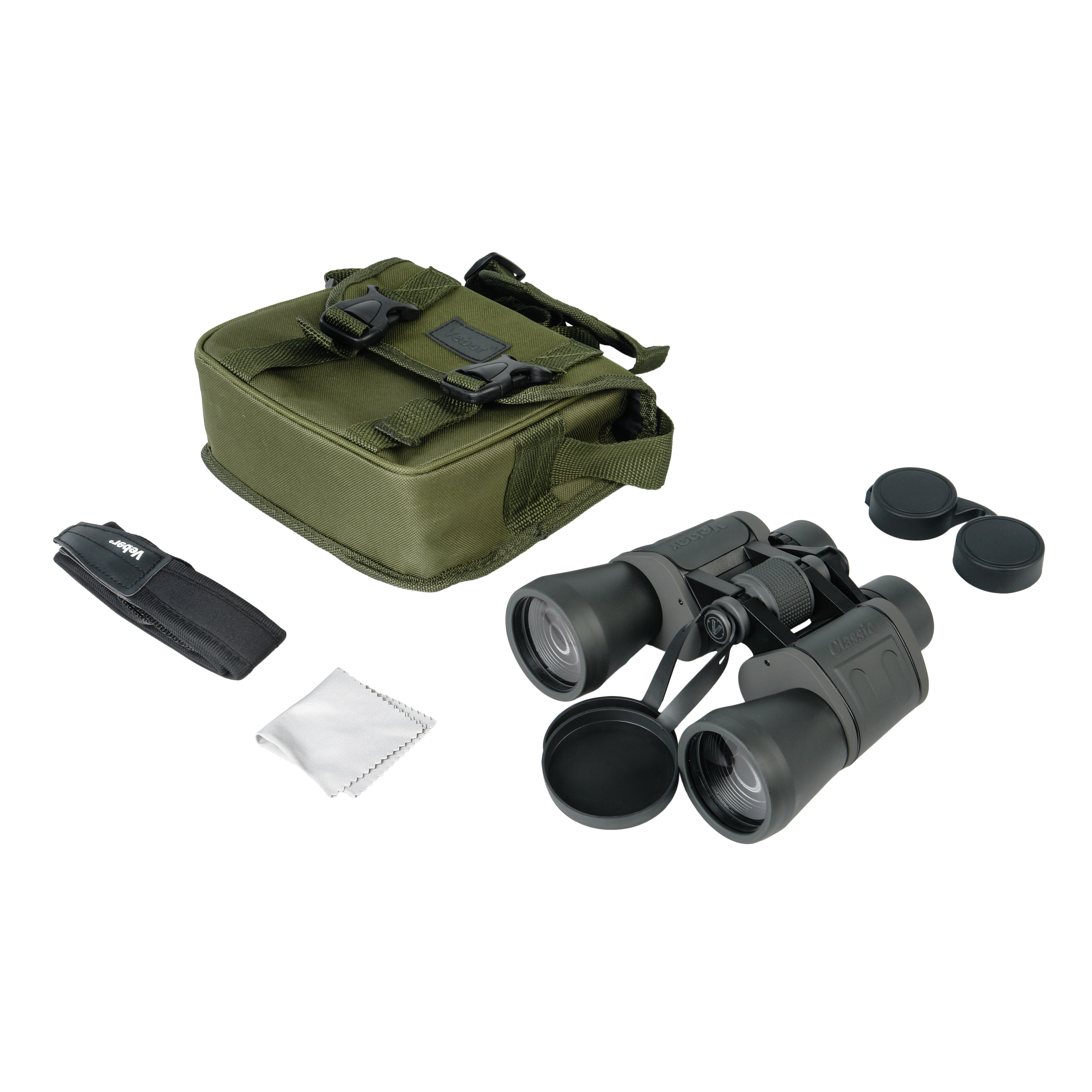 картинка Бинокль Veber Classic БПШЦ 10x50 VRWA широкоугольный, серый  арт.23908 от магазина Ultra-mart
