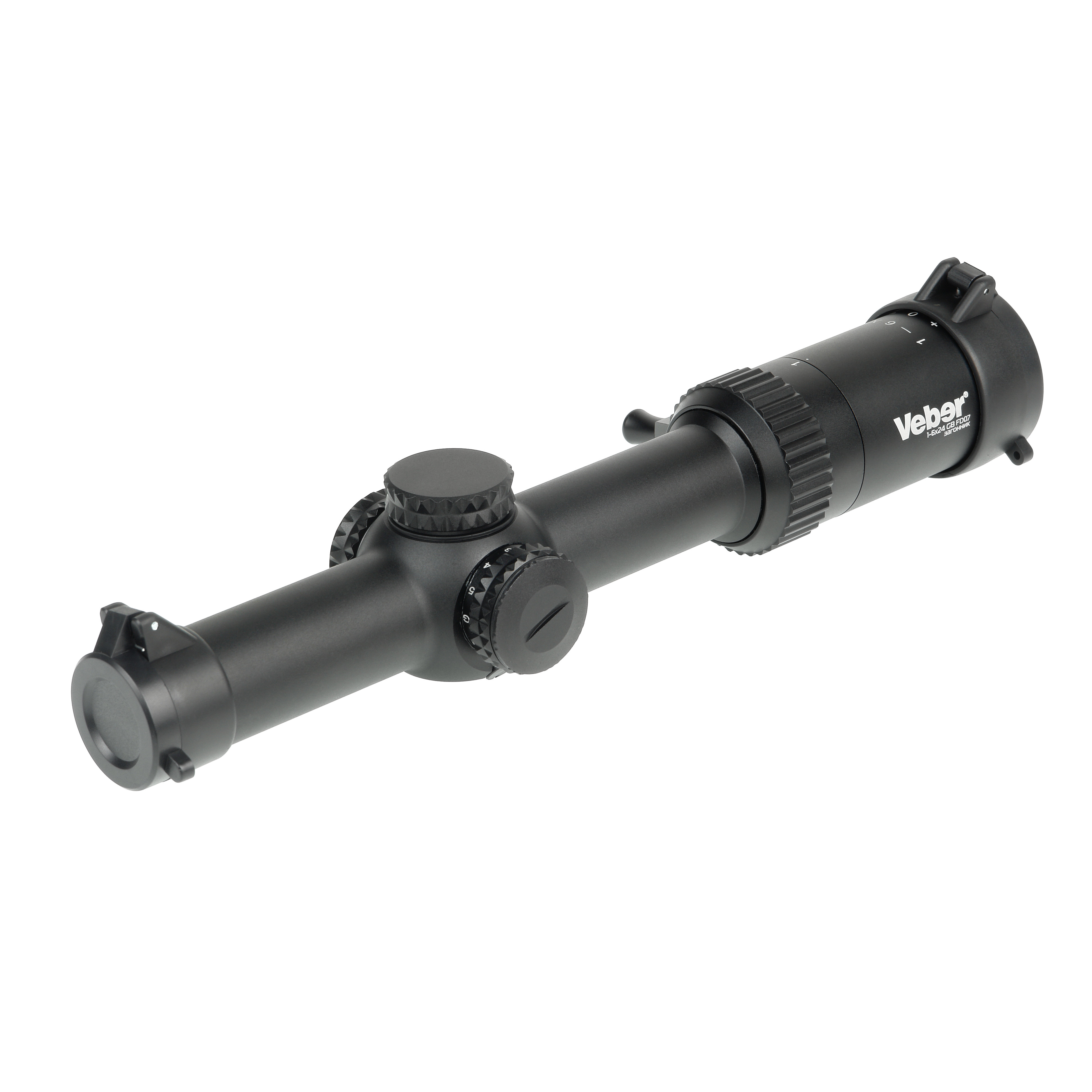 картинка Прицел оптический Veber Wolf 1-6х24 GB FD07 Загонник от магазина Ultra-mart